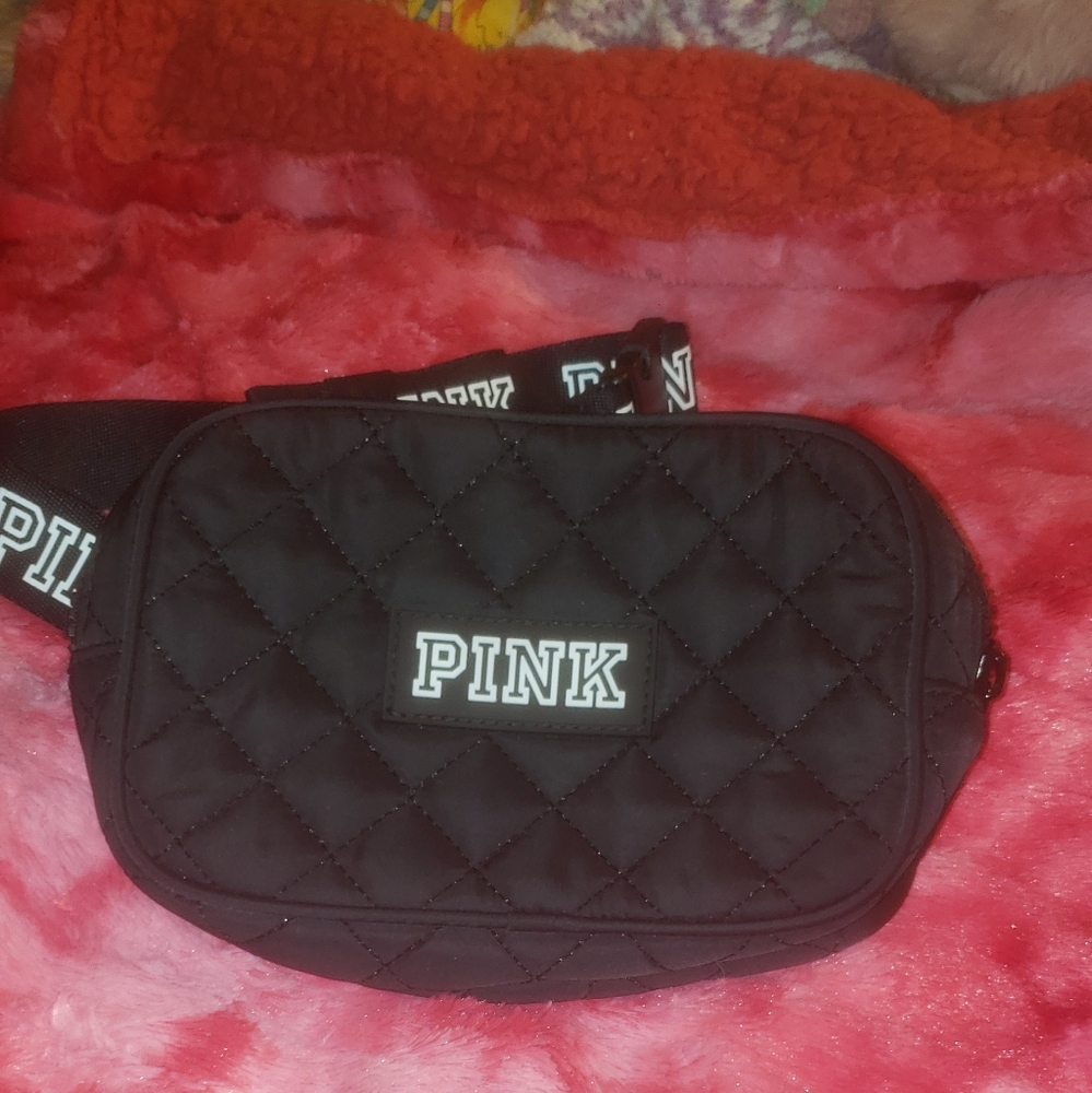 PINK Victoria's Secret Black Quilted Bag